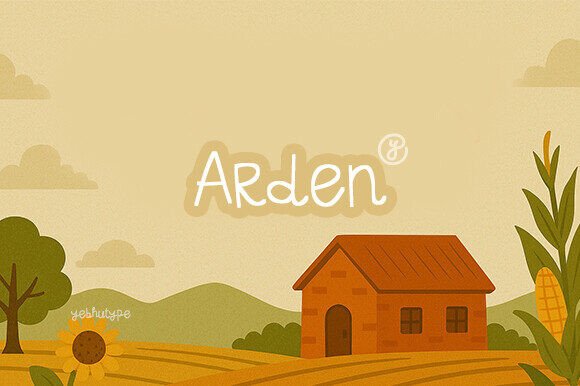 Arden Font: Whimsical Handwritten Style for Makers