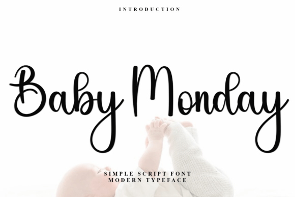 Baby Monday Font: A Soft Script for Handmade Products