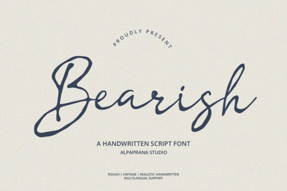 Bearish Font: A Designer’s Take on Chic Script Typefaces