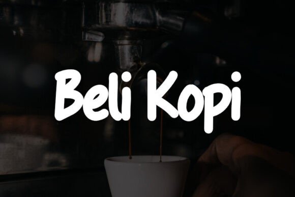 Beli Kopi Font Review: A Script Typeface for Artisan Branding