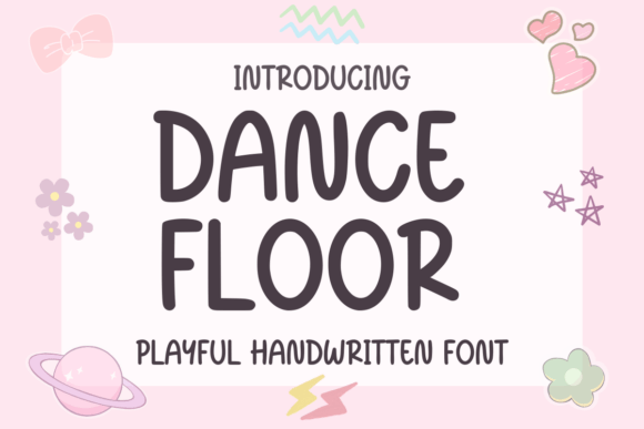 Dance Floor Font: Playful Handwritten Type for Makers