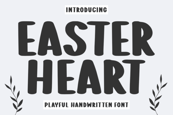 Easter Heart Font: A Playful Typeface for Editorial Design