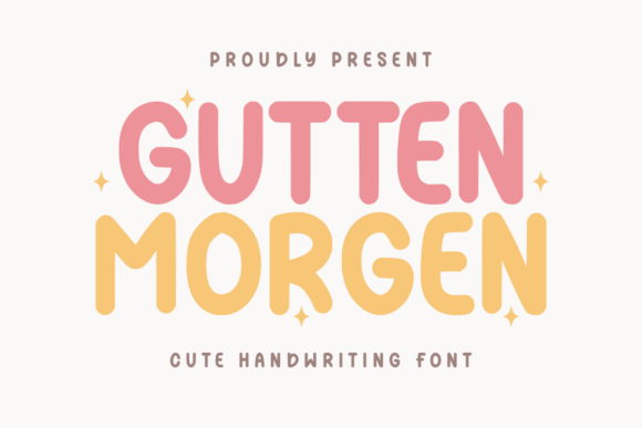 Gutten Morgen Font: Whimsical Branding for Small Business