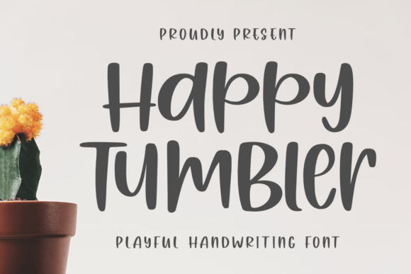 Happy Tumbler Font: Cheerful Typography for Editorial Design