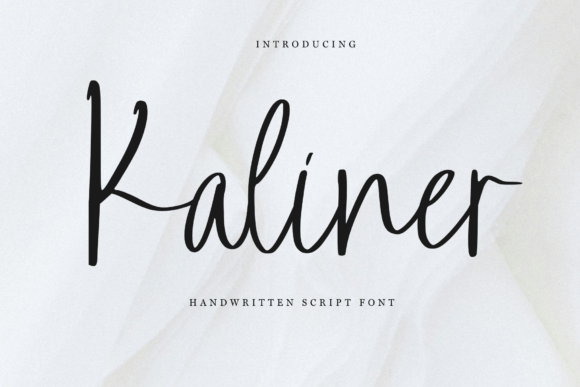 Kaliner Font: Adding Romantic Flair to Handmade Designs