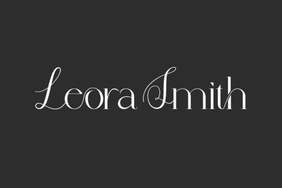 Leora Smith Font: Elegant Display Typography for Web Design