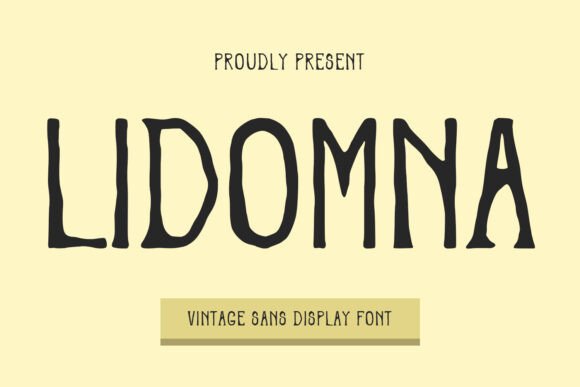 Lidomna Font: Vintage Display Typography for Web Design
