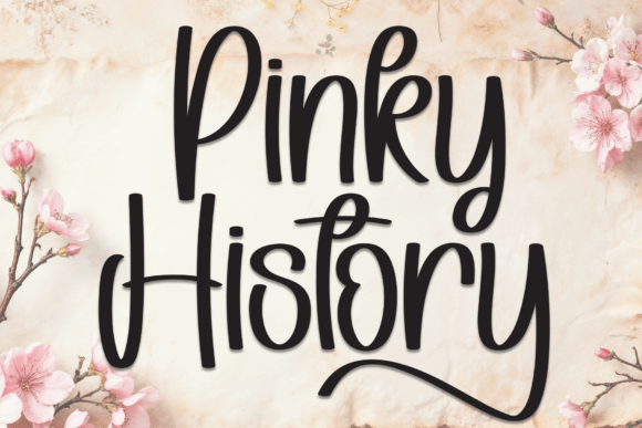Pinky History Font: Elegant Script for Editorial Design