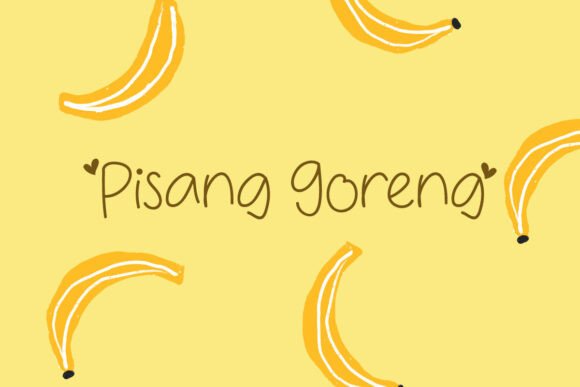 Pisang Goreng Font: Sweet Handwriting for Crafters