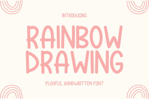 Rainbow Drawing Font: A Playful Typeface for Editorial Design