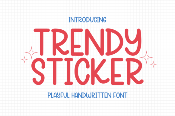Trendy Sticker Font: Adding Whimsy to Editorial Layouts